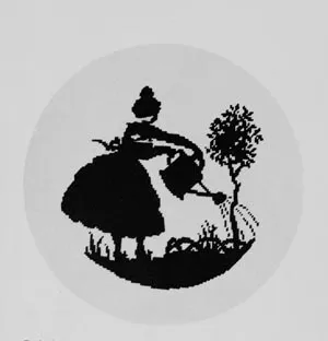 Woman Gardner - Petit Point