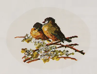 Bluetits - Background not embroidered