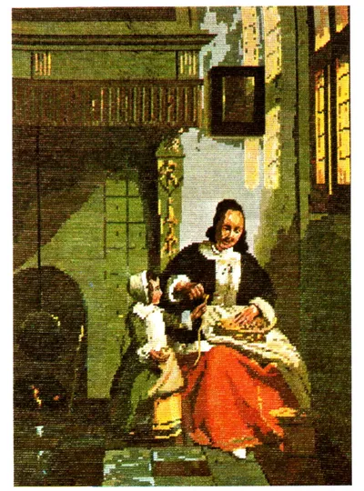 Woman peeling Apples