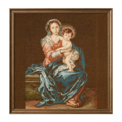 Madonna with Child - Petit Point